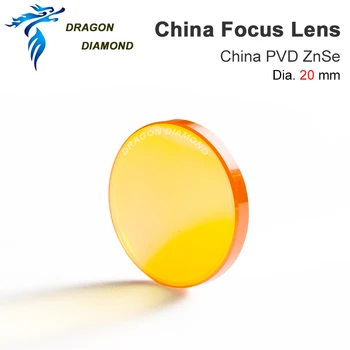 DRAGON DIAMOND Čína CO2 Focus Objektív Pre Laserové Gravírovanie Fréza Dia.20 mm Ohnisková vzdialenosť 38.1/50.8/63.5/76.2/101.6 mm 1.5-5inch