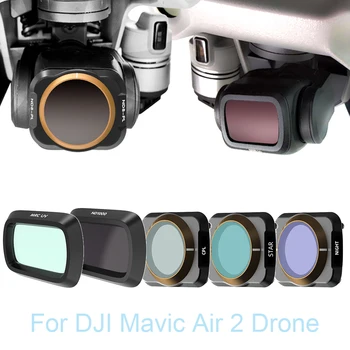 Drone Filter Pre DJI Mavic Vzduchu 2 UV CPL Neutrálne Šošovky, Filtre Pre kolesá Mavic Air2 Príslušenstvo Ochrana Objektív Filter Nastavený Noc