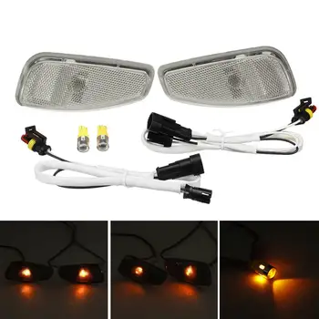 Dvojica LED, Bočné Obrysové Svetlá Otočte Indikátor Signálu Lampa W/Kábel, Kryt Na Jeep Renegade 2016 2017