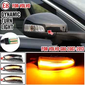 Dynamické Zase Signálne Svetlo LED Spätné Bočné Zrkadlo Sekvenčné Blinker Indikátor Lampa Pre Volvo S80 na roky 2007-2013