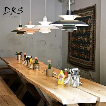 Dánsky Nordic Hliníkové Luster Osvetlenie Moderného Obývacej Miestnosti, Spálne Štúdia Závesné Osvetlenie Jednoduché Reštaurácia Led Prívesok Na Čítanie