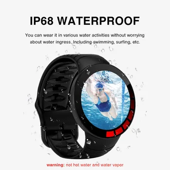 E-3 Smart Hodinky Mužov plne Dotykový Displej Vlastné Hodinky Ciferník Vodotesný IP68 Nové Smartwatch pre Android IOS Športové Fitness Tracker