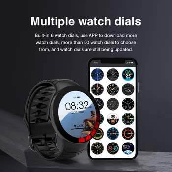E-3 Smart Hodinky Mužov plne Dotykový Displej Vlastné Hodinky Ciferník Vodotesný IP68 Nové Smartwatch pre Android IOS Športové Fitness Tracker