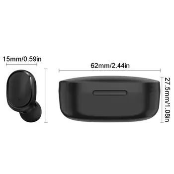 E6S BT5.0 Mini Headset TWS Bezdrôtové LED Slúchadlo Nepremokavé InEar Stereo Slúchadlá X6HA
