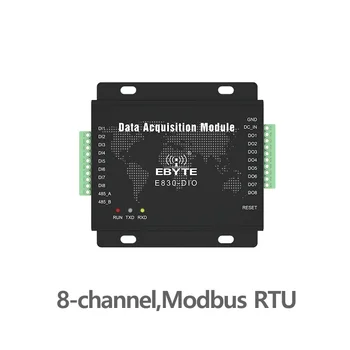 E830-DIO(485-8A) Digitálny Signál Nadobudnutie RS485 Modbus RTU 8 Kanálov Sériový Port Server Prepínač Množstvo Zber