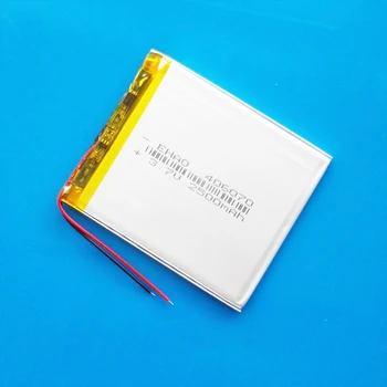 EHAO 406070 3,7 V 2500mAh lipo polymer lithium nabíjateľná batéria pre MP3 GPS navigátor DVD rekordér power bank
