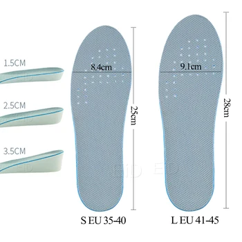 EiD EVA zvýšenie Výšky vložky buffer pre mužov/ženy 1.5-3.5 cm až invisiable arch ortopedické vložky tlmenie nárazov