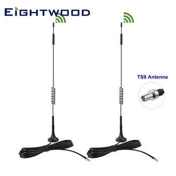 Eightwood 4G LTE 7dBi Magnetické Základne TS9 Muž Anténa pre MiFi Mobile Hotspot Router, Modem USB Dongle Nighthawk M1 MR1100 770S