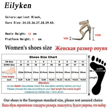 Eilyken Gladiator Sandále Ženy Klubu Strany Sexy Strečové Tkaniny Zips Sandále, Topánky Tenké Podpätky sandalhas feminina