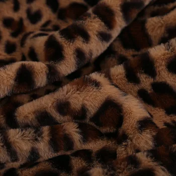 Elegantné Leopard Dizajn Fuzzy Deka Listy Super Mäkké Králik Kožušiny Crystal Krátke Plyšové posteľná bielizeň Gauč Kryt 130*160 cm/160 x 200 cm