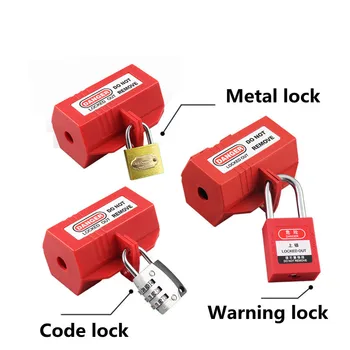 Elektrické Spotrebiče Veľké Plug Lockout Tagout Okno Blokovanie Prístroja Bezpečnosť LOTO Nástroj pre napájací kábel