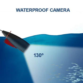 Erchang 4.3 palcový Biela Lampa 1000TVL Podmorský Rybolov Kamera Pre Ice/sea Fishing
