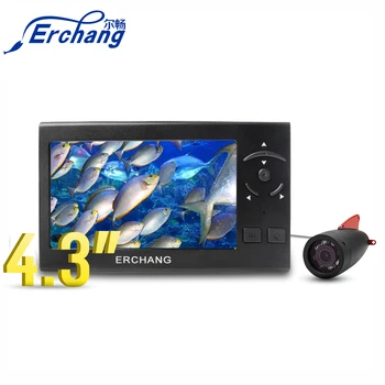 Erchang 4.3 palcový Biela Lampa 1000TVL Podmorský Rybolov Kamera Pre Ice/sea Fishing