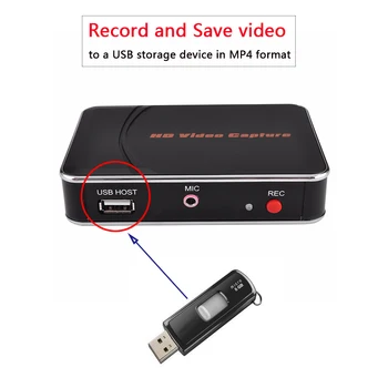 EZCAP 1080P 30 snímok za sekundu, HD Video Capture Kartová Hra Zachytiť S Mikrofónom pre Blue Ray/Set-top box/Počítač/Game box