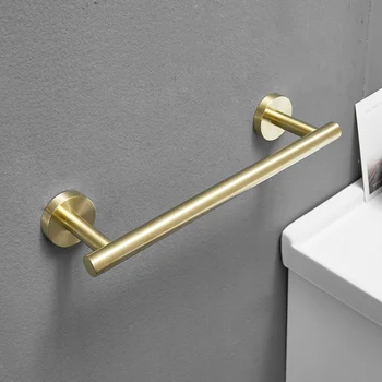 Faplully zlatým kúpeľňové Doplnky Nastaviť tvare T-Navrhnuté Toaletného Papiera Držiak na Wc Kefu Držiak na Stenu Hardvéru