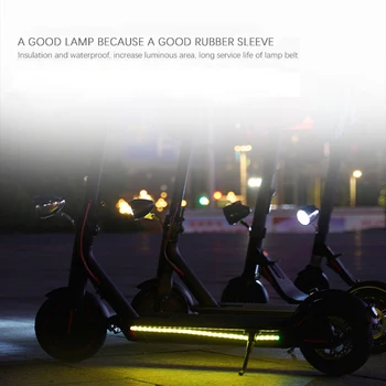 Farebné LED Pásiky Svetla pre Xiao M365 Elektrický Skúter Lampa Skateboard Skúter Univerzálny Noci Bezpečnosť Dekorácie Svetelné Pásy