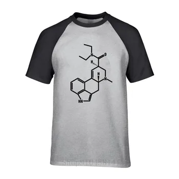 Farebné LSD Molekuly Kyseliny Psychedelic Chémie pánske T-Shirt Pôvodnej Značky Vonkajšie Oblečenie Česanej Bavlny T Košele, Topy Tričko