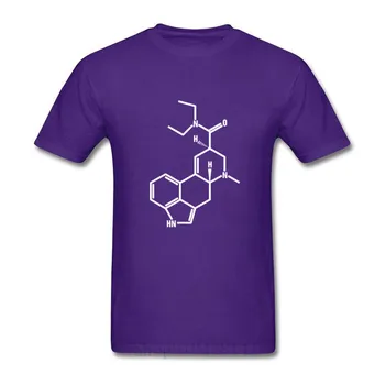 Farebné LSD Molekuly Kyseliny Psychedelic Chémie pánske T-Shirt Pôvodnej Značky Vonkajšie Oblečenie Česanej Bavlny T Košele, Topy Tričko