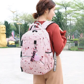 Fengdong kórejský sytle detí školský batoh deti book bag školské tašky pre dievčatá, vodotesný, prenosný batoh žena bagpack