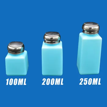 FEPRLO 100 ml/200 ml/250 ml biela modrá Alkoholu plastové tavidlom Fľaše, vhodné pre lekárske a priemysel Čerpanie Dávkovač Cleaner