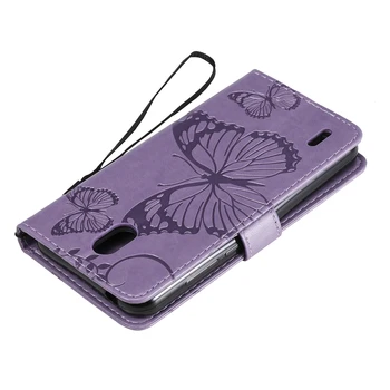 Flip Kožené puzdro Pre Nokia 1.3 2.3 puzdro pre Nokia 2.1 3.1 5.1 7.1 3.2 4.2 6.2 7.2 3D Butterfly Peňaženku Stáť Telefón Prípade