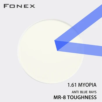FONEX 1.61 PÁN-8 Proti Modrej Húževnatosť Tenšie Super-Ťažké Asférické Optické Antiblue Svetla Šošovky (navrhujem Punč/Koryto/Trim)