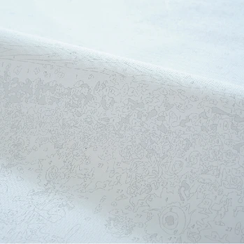 Frameless obraz oleja, maľovanie podľa čísel stenu decor diy maľovanie na plátno pre domáce výzdoba 4050 zime sneh