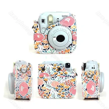 Fujifilm Instax Mini Kamera Prípade Kvalitnej PU Kože Ramenní Taška s Popruhom pre Fuji Instax Mini 9, Instax Mini 8 Kamery