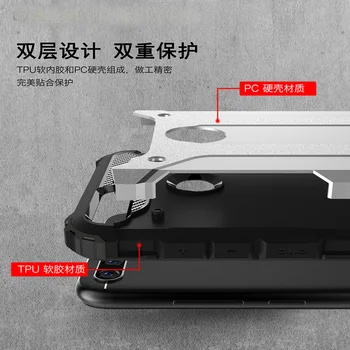 Funda Pre Huawei Y6 2018 Hybrid Shockproof Brnenie Prípade ATU-L22 ATU-L21 Nárazníka Prípadoch ATU-LX3 ATU-L11 TPU a Pevného PC Vybavené Kryt