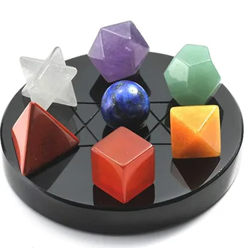 FYJS Jedinečný Veľkoobchod 7 Ks Geometrického Tvaru Mnohých Farbách, Quartz Stone Prívesok Liečenie Reiki Čakra Klasické Šperky