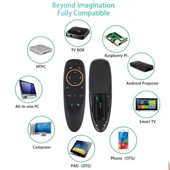 G10 Hlas Vzduchu Myš Diaľkové, 2.4 Ghz Mini Bezdrôtovej Android TV Kontrola a Infračervené Vzdelávania Mikrofón pre Počítač PC Android TV