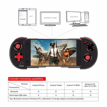 Gamepad Bluetooth Gamepad Radič Pubg Mobile Spúšťací Ovládač Pre iPhone Android Celulárnej PC VR Bezdrôtový Smart TV Box pabg
