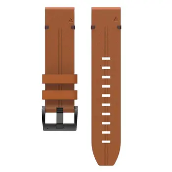 Geniune Kožené Watchband Rýchle Uvoľnenie na Zápästie pre garmin Fenix 6/5/5 Plus X7JB