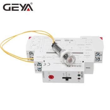 GEYA Twilight Prepínač AC110V-240V Street Light Senzor, Din lištu Modulárny Relé 16A Automatické Prepínanie