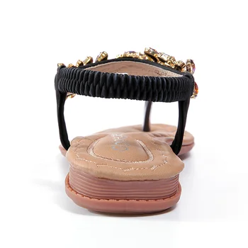 Glglgege 2018 Letné sandále Ženy Pracky Popruhu Luxusné Modré Crystal Reťazca Transparentné OpenToe Fasnion Byt s Sandále, Topánky
