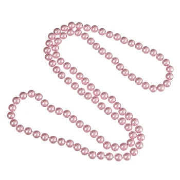 Glouries Ružové Perly, Korálky 8 mm Veľkosť Pre Diy Dlho, Imitácie Perál Očarený Náhrdelník 36inch Ženské Šperky Veľkoobchod H862