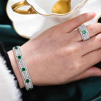 GODKI Luxusné Módne Saudská Arábia Náramok Prsteň, Šperky Sady Pre Ženy, Svadobné Zapojenie brincos para ako mulheres 2019