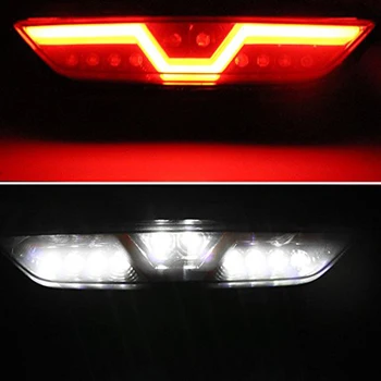 Gtinthbox Údené Objektív Všetko-V-Jednom Full LED Červená/Biela Zadné Hmlové Svetlo Kit (Brzdové Zálohovanie Chodu Funkcie) v roku-up Ford Mustang
