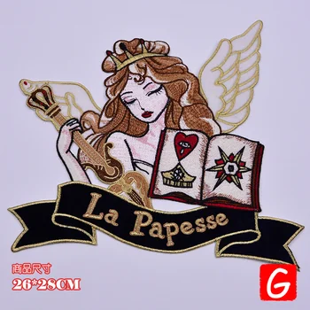 GUGUTREE výšivky veľké dievča patch zvierat odznaky anjel krídla appliques škvrny na oblečení DX-197