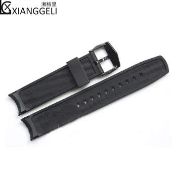 Guma remienok 22 mm EF-550 čiernej živice popruh príslušenstvo hodinky pánske outdoorové športy ležérne módne nepremokavé popruh