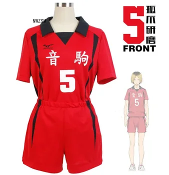 Haikyuu!! Nekoma High School #5 1 Kenma Kozume Kuroo Tetsuro Cosplay Kostým Haikiyu Loptu Volley Team Jersey Športové Jednotné
