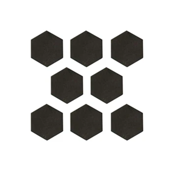 Hexagon karbidu kremíka keramické list, 17.5x4mm / 17.5x10mm SiC dlaždice balistické platne pressless spekanie nepriestrelný list