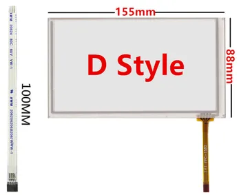 Heyman 6.2 palcový HSD062IDW1 A00 A01 A02 LCD displej auto Displej a 155*88mm 4-žilové odporové dotykové obrazovky Automobilovej navigácie DVD LCD