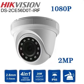 Hikvision DS-2CE56D0T-IRF CVBS/AHD/farebné tv/TVI 4 v 1 HD Kamera 1080P 2MP S IR Indoor/vonkajšie Bezpečnostné Video Surveillance Camera