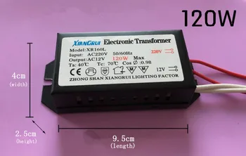 Holagen ovládač, AC 220V na 12V 120W Elektronický Transformátor LED Ovládač Napájanie Osvetlenia Modelu AET120C 3 ročná záruka!