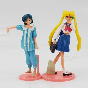 Horúce Anime 7pcs/veľa Sailor Moon Obrázok Hračky Mars a Venuša Mercu Jupiter PVC Akcie Obrázok Model Hračky, Bábiky Pre Deti Darčeky