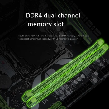 HOT-HUANANZHI X99-8M-F Hra Doske M. 2 64 G Podporuje DDR4 Pamäte LGA 2011-V3 Dual Channel Vhodné na Ploche