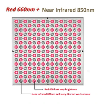 Hot predaj Všetky červené 660nm nearIR 850nm 225pcs maximálne 45 w panel Terapia svetlom LED rásť svetlo