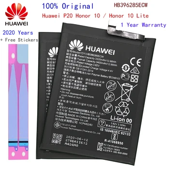 Hua Wei Náhradné Batérie Telefónu HB396285ECW 3400mAh pre Huawei P20 / Česť 10 / Česť 10 Lite Originálne Batérie
