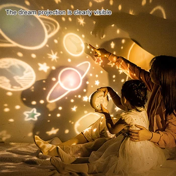 Hudba Projektor Nočné Svetlo Spoplatnené Vesmír, Hviezdna Obloha Otočiť LED Lampa Bluetooth Remote Blikajúce Hviezdy Deti Darček Dropshipping